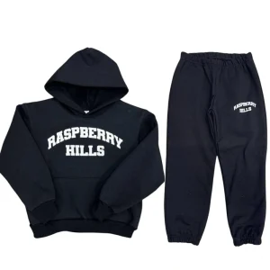 Raspberry Hills Logo Black Tracksuit